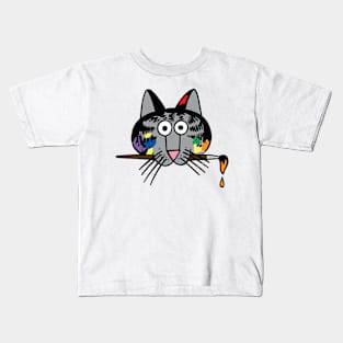 B kliban cat- painting cats Kids T-Shirt